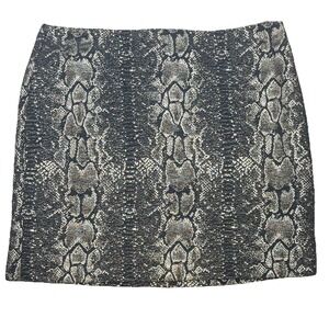 Women's Apostrophe Snake Print Midi cocktail party Skirt‎ Size 6